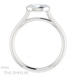 Round Cut Forever One Moissanite Engagement Ring #GTJ1170-round-fo-w 2 Round Cut Forever One Moissanite Engagement Ring #GTJ1170-round-fo-w