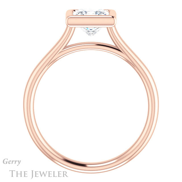Princess Cut Forever One Moissanite Engagement Ring #GTJ1170-square-fo-r