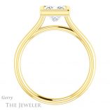 Princess Cut Forever One Moissanite Engagement Ring #GTJ1170-square-fo-y 2 Princess Cut Forever One Moissanite Engagement Ring #GTJ1170-square-fo-y