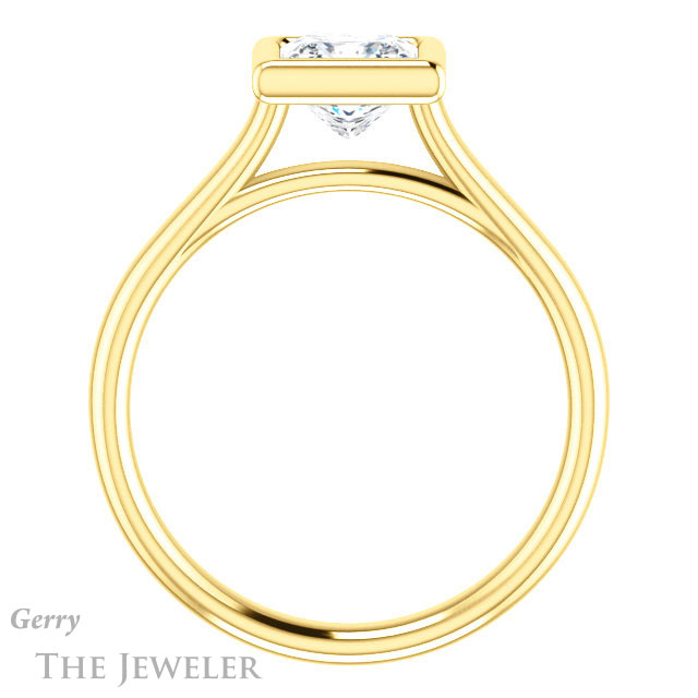 Princess Cut Forever One Moissanite Engagement Ring #GTJ1170-square-fo-y
