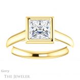Princess Cut Forever One Moissanite Engagement Ring #GTJ1170-square-fo-y 1 Princess Cut Forever One Moissanite Engagement Ring #GTJ1170-square-fo-y