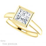 Princess Cut Forever One Moissanite Engagement Ring #GTJ1170-square-fo-y 5 Princess Cut Forever One Moissanite Engagement Ring #GTJ1170-square-fo-y