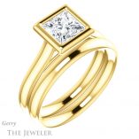 Princess Cut Forever One Moissanite Engagement Ring #GTJ1170-square-fo-y 6 Princess Cut Forever One Moissanite Engagement Ring #GTJ1170-square-fo-y