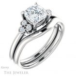 Cushion Cut Forever One Moissanite Engagement Ring #GTJ1172-cushion-fo-w 6 Cushion Cut Forever One Moissanite Engagement Ring #GTJ1172-cushion-fo-w