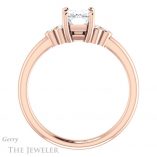 Emerald Cut Forever One Moissanite Engagement Ring #GTJ1172-emerald-fb-r 2 Emerald Cut Forever Brilliant Moissanite Engagement Ring #GTJ1172-emerald-fb-r