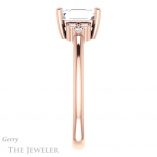 Emerald Cut Forever One Moissanite Engagement Ring #GTJ1172-emerald-fb-r 3 Emerald Cut Forever Brilliant Moissanite Engagement Ring #GTJ1172-emerald-fb-r