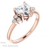Heart Shaped Forever Brilliant Moissanite Engagement Ring #GTJ1172-heart-fb-r