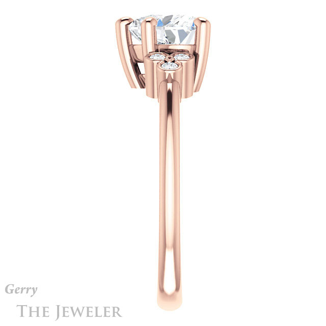 Heart Shaped Forever Brilliant Moissanite Engagement Ring #GTJ1172-heart-fb-r