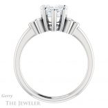 Heart Shaped Forever One Moissanite Engagement Ring #GTJ1172-heart-fb-w 2 Heart Shaped Forever Brilliant Moissanite Engagement Ring #GTJ1172-heart-fb-w