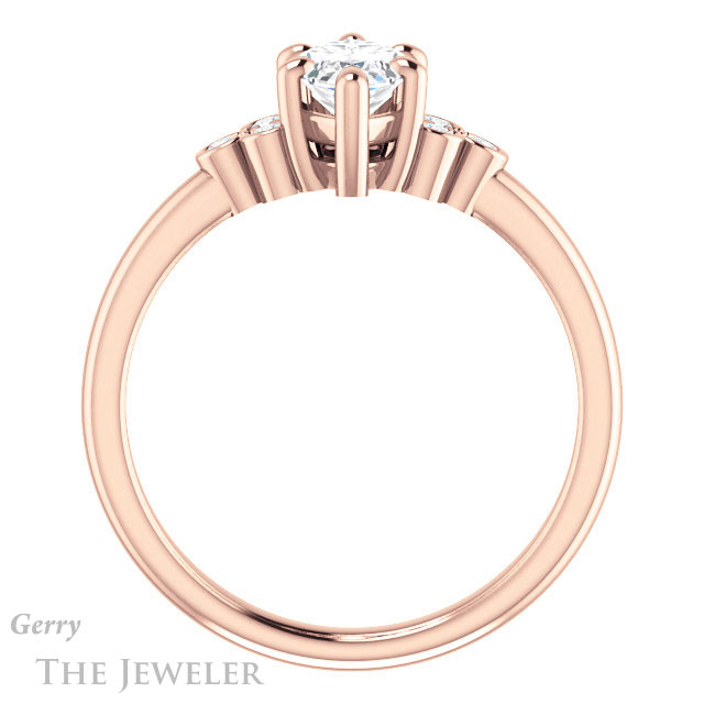 Marquise Cut Forever Brilliant Moissanite Engagement Ring #GTJ1172-marquise-fb-r