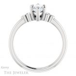 Marquise Cut Forever One Moissanite Engagement Ring #GTJ1172-marquise-fb-w 2 Marquise Cut Forever Brilliant Moissanite Engagement Ring #GTJ1172-marquise-fb-w