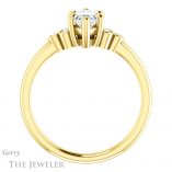 Marquise Cut Forever One Moissanite Engagement Ring #GTJ1172-marquise-fb-y 2 Marquise Cut Forever Brilliant Moissanite Engagement Ring #GTJ1172-marquise-fb-y