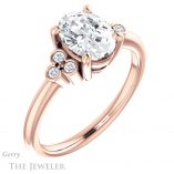 Oval Shaped Forever One Moissanite Engagement Ring #GTJ1172-oval-fo-r 4 Oval Shaped Forever One Moissanite Engagement Ring #GTJ1172-oval-fo-r