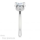 Oval Shaped Forever One Moissanite Engagement Ring #GTJ1172-oval-fo-w 3 Oval Shaped Forever One Moissanite Engagement Ring #GTJ1172-oval-fo-w