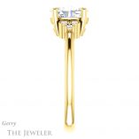 Oval Shaped Forever One Moissanite Engagement Ring #GTJ1172-oval-fo-y