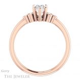 Pear Shaped Forever One Moissanite Engagement Ring #GTJ1172-pear-fb-r 2 Pear Shaped Forever Brilliant Moissanite Engagement Ring #GTJ1172-pear-fb-r