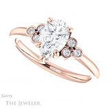 Pear Shaped Forever One Moissanite Engagement Ring #GTJ1172-pear-fb-r 5 Pear Shaped Forever Brilliant Moissanite Engagement Ring #GTJ1172-pear-fb-r