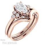 Pear Shaped Forever One Moissanite Engagement Ring #GTJ1172-pear-fb-r 6 Pear Shaped Forever Brilliant Moissanite Engagement Ring #GTJ1172-pear-fb-r