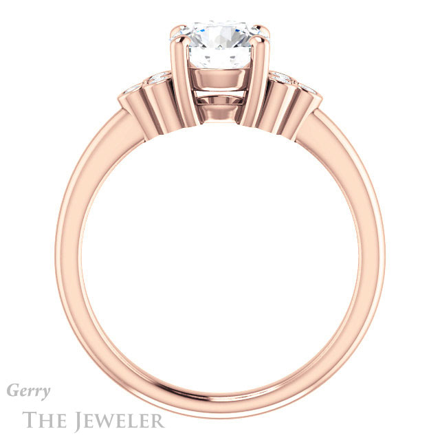 Round Cut Forever One Moissanite Engagement Ring #GTJ1172-round-fo-r 2 Round Cut Forever One Moissanite Engagement Ring #GTJ1172-round-fo-r