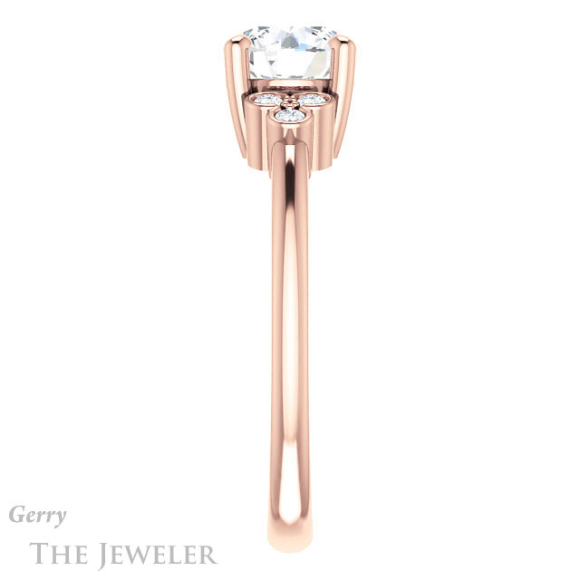 Round Cut Forever One Moissanite Engagement Ring #GTJ1172-round-fo-r 3 Round Cut Forever One Moissanite Engagement Ring #GTJ1172-round-fo-r