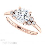 Round Cut Forever One Moissanite Engagement Ring #GTJ1172-round-fo-r 5 Round Cut Forever One Moissanite Engagement Ring #GTJ1172-round-fo-r