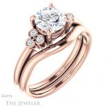 Round Cut Forever One Moissanite Engagement Ring #GTJ1172-round-fo-r 6 Round Cut Forever One Moissanite Engagement Ring #GTJ1172-round-fo-r