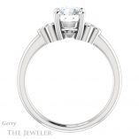 Round Cut Forever One Moissanite Engagement Ring #GTJ1172-round-fo-w 2 Round Cut Forever One Moissanite Engagement Ring #GTJ1172-round-fo-w