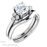 Round Cut Forever One Moissanite Engagement Ring #GTJ1172-round-fo-w 6 Round Cut Forever One Moissanite Engagement Ring #GTJ1172-round-fo-w