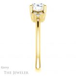 Round Cut Forever One Moissanite Engagement Ring #GTJ1172-round-fo-y 3 Round Cut Forever One Moissanite Engagement Ring #GTJ1172-round-fo-y