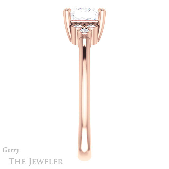 Princess Cut Forever One Moissanite Engagement Ring #GTJ1172-square-fo-r 3 Princess Cut Forever One Moissanite Engagement Ring #GTJ1172-square-fo-r
