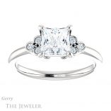 Princess Cut Forever One Moissanite Engagement Ring #GTJ1172-square-fo-w 1 Princess Cut Forever One Moissanite Engagement Ring #GTJ1172-square-fo-w