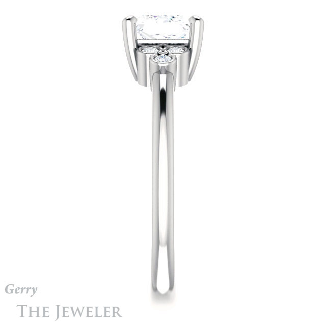 Princess Cut Forever One Moissanite Engagement Ring #GTJ1172-square-fo-w 3 Princess Cut Forever One Moissanite Engagement Ring #GTJ1172-square-fo-w