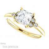 Princess Cut Forever One Moissanite Engagement Ring #GTJ1172-square-fo-y 5 Princess Cut Forever One Moissanite Engagement Ring #GTJ1172-square-fo-y