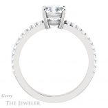 Cushion Cut Forever One Moissanite Engagement Ring #GTJ1173-cushion-fo-w