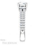 Cushion Cut Forever One Moissanite Engagement Ring #GTJ1173-cushion-fo-w