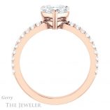 Heart Shaped Forever One Moissanite Engagement Ring #GTJ1173-heart-fb-r 2 Heart Shaped Forever Brilliant Moissanite Engagement Ring #GTJ1173-heart-fb-r