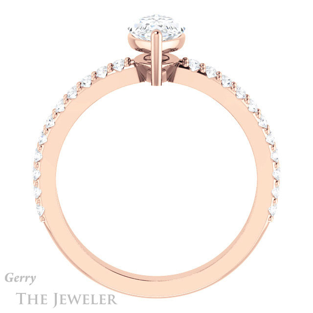 Marquise Cut Forever Brilliant Moissanite Engagement Ring #GTJ1173-marquise-fb-r