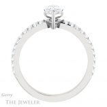 Marquise Cut Forever One Moissanite Engagement Ring #GTJ1173-marquise-fb-w 2 Marquise Cut Forever Brilliant Moissanite Engagement Ring #GTJ1173-marquise-fb-w