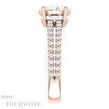 Oval Shaped Forever One Moissanite Engagement Ring #GTJ1173-oval-fo-r