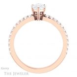 Pear Shaped Forever One Moissanite Engagement Ring #GTJ1173-pear-fb-r 2 Pear Shaped Forever Brilliant Moissanite Engagement Ring #GTJ1173-pear-fb-r