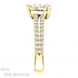 Pear Shaped Forever Brilliant Moissanite Engagement Ring #GTJ1173-pear-fb-y
