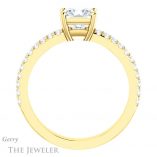 Princess Cut Forever One Moissanite Engagement Ring #GTJ1173-square-fo-y