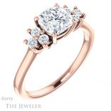 Cushion Cut Forever One Moissanite Engagement Ring #GTJ1176-cushion-fo-r