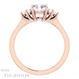 Cushion Cut Forever One Moissanite Engagement Ring #GTJ1176-cushion-fo-r