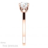 Cushion Cut Forever One Moissanite Engagement Ring #GTJ1176-cushion-fo-r