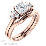 Cushion Cut Forever One Moissanite Engagement Ring #GTJ1176-cushion-fo-r