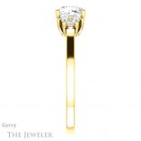 Cushion Cut Forever One Moissanite Engagement Ring #GTJ1176-cushion-fo-y 3 Cushion Cut Forever One Moissanite Engagement Ring #GTJ1176-cushion-fo-y