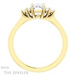 Emerald Cut Forever Brilliant Moissanite Engagement Ring #GTJ1176-emerald-fb-y