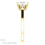 Emerald Cut Forever Brilliant Moissanite Engagement Ring #GTJ1176-emerald-fb-y