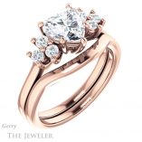 Heart Shaped Forever One Moissanite Engagement Ring #GTJ1176-heart-fb-r 6 Heart Shaped Forever Brilliant Moissanite Engagement Ring #GTJ1176-heart-fb-r